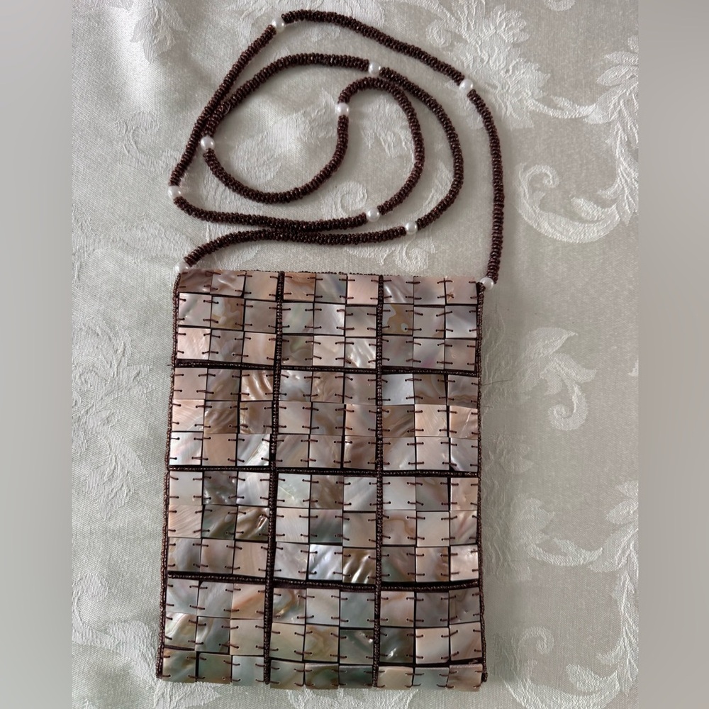 Mad by Design  Mother of Pearl Handmade Coastal  Crossbody NEW without TAGS